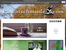 Tablet Screenshot of plakatschmiede.com